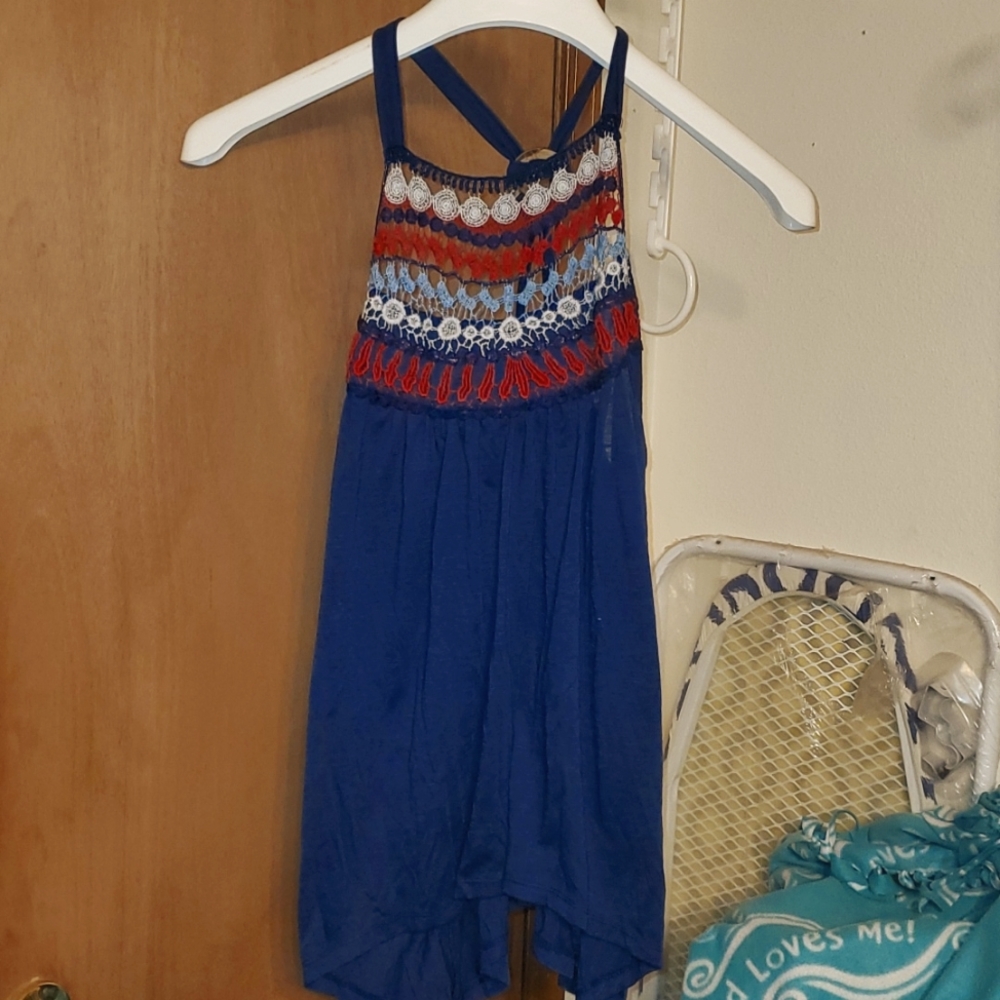 Almost Famous Blue Tank Top